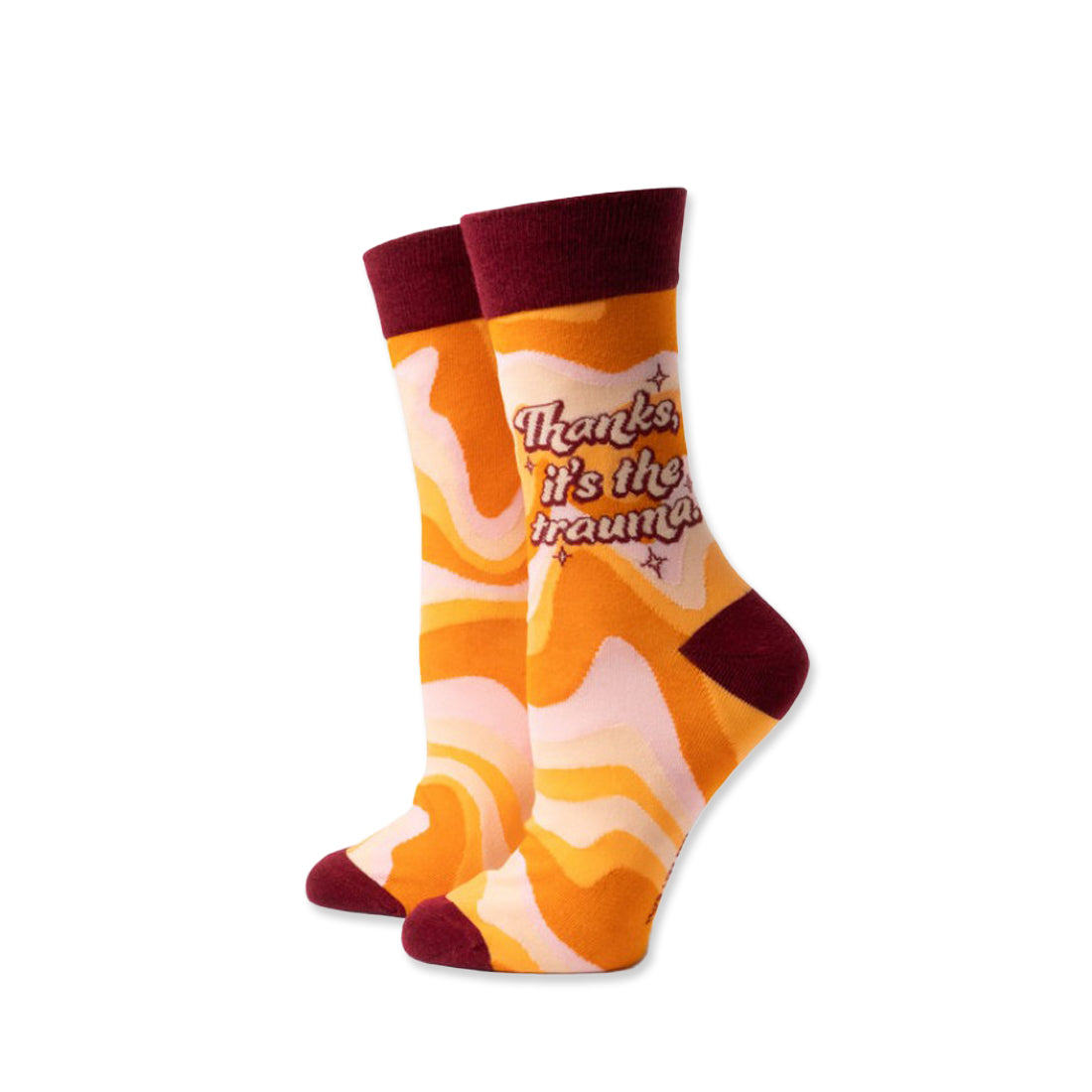 Picture of Two Left Feet Sock Co. Crew Socks Type: Its The Trauma