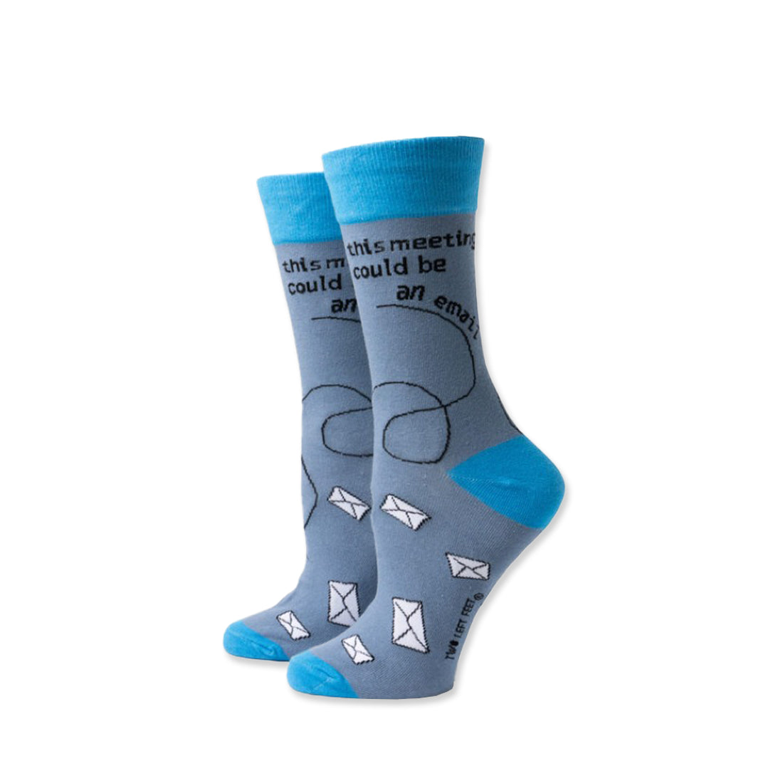 Picture of Two Left Feet Sock Co. Crew Socks - MeetingCouldBeAnEmail
