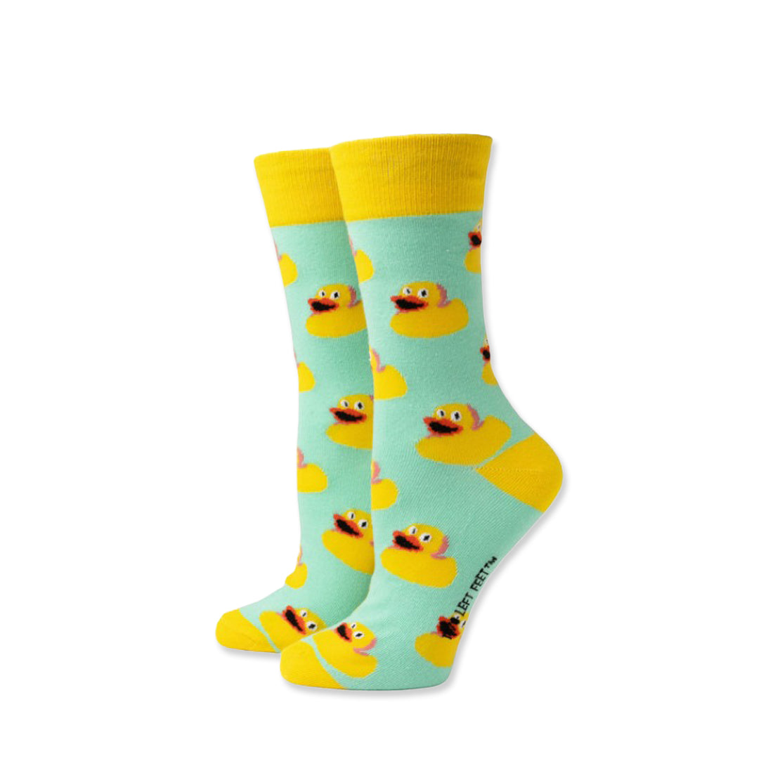 Picture of Two Left Feet Sock Co. Crew Socks Type: Quack Quack