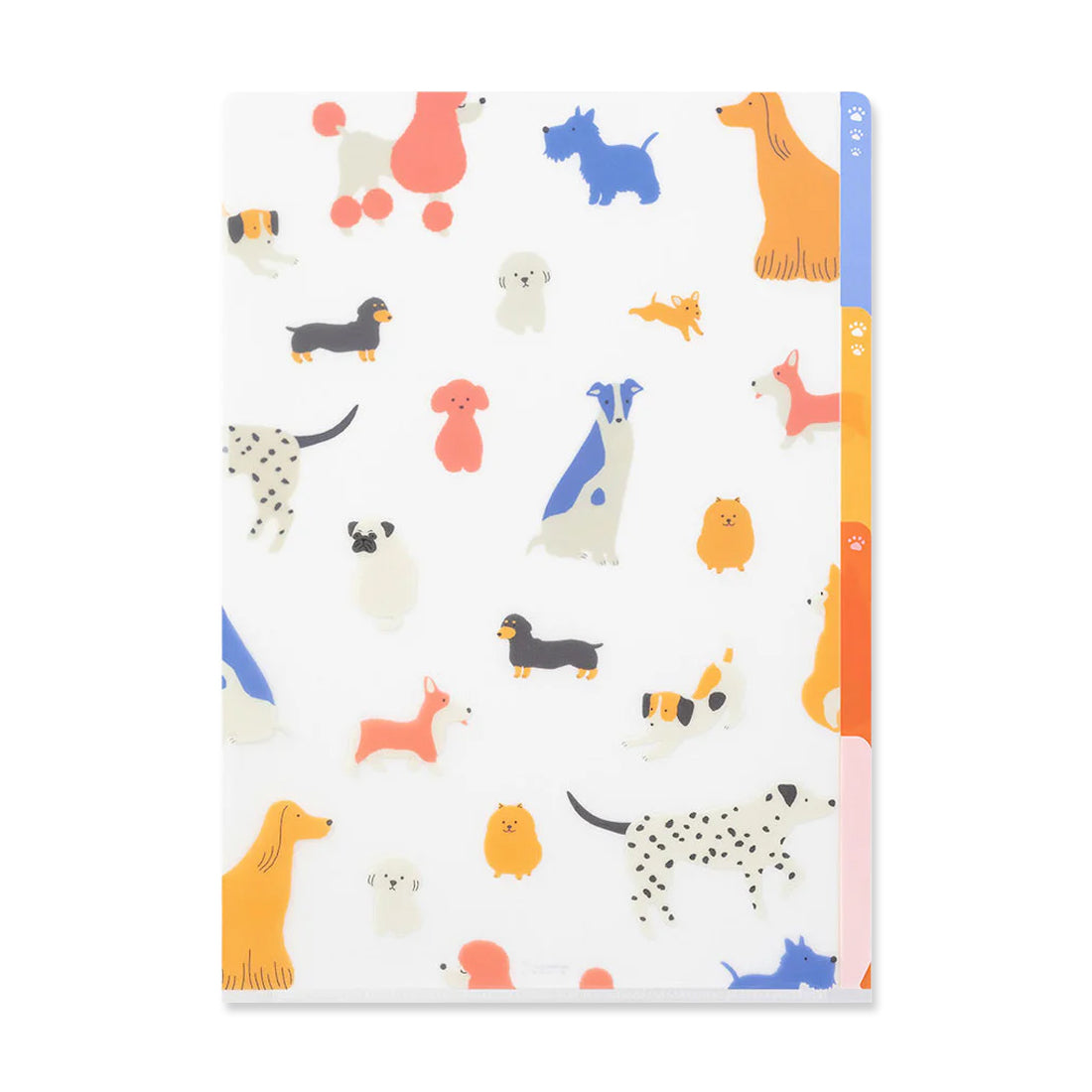 Picture of Midori 3-Pocket A4 Folder - Dogs