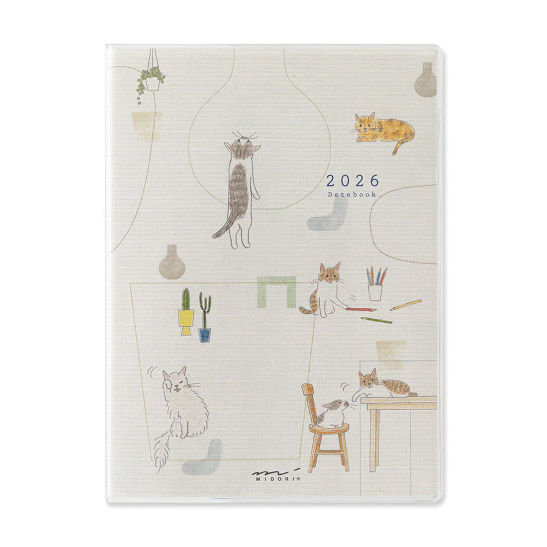 Picture of Midori Pocket Diary Cat 2026 - A6