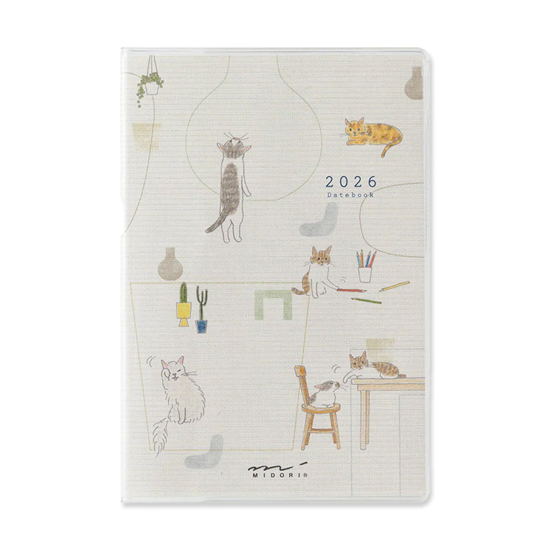 Picture of Midori Pocket Diary Cat 2026 - Mini