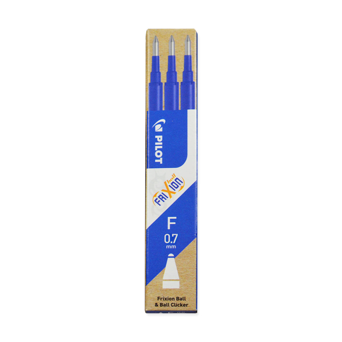 Picture of Frixion Ball Clicker Refill 3 pack 0.7mm Colour: Blue