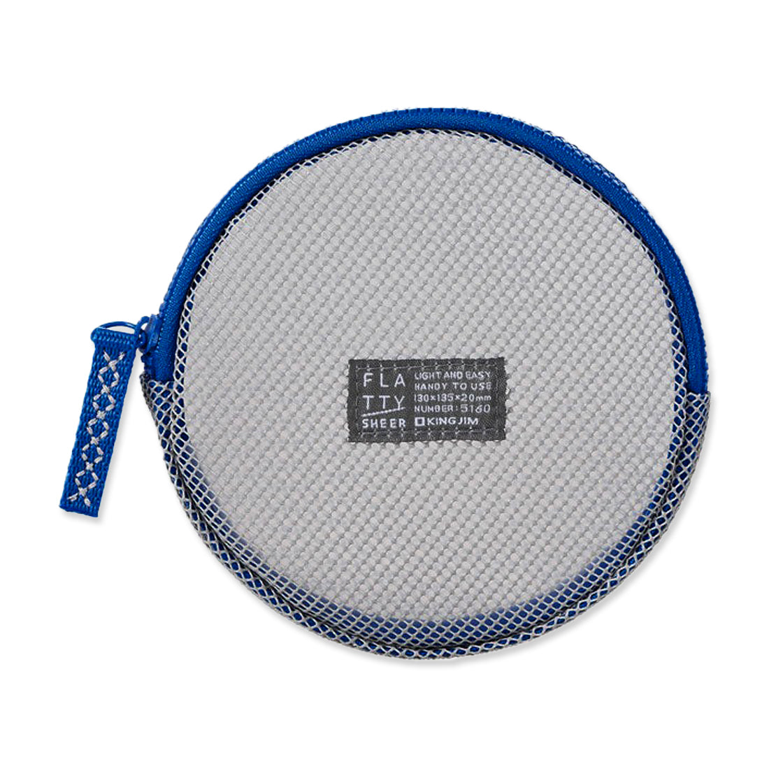 Picture of Small Flatty Sheer Zipper Case - Grey