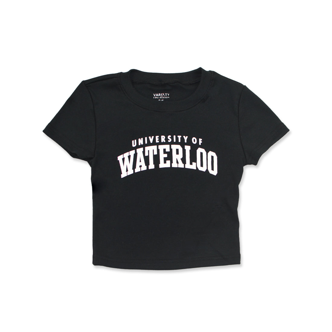 Picture of UWaterloo Ribbed Tee Colour: Black