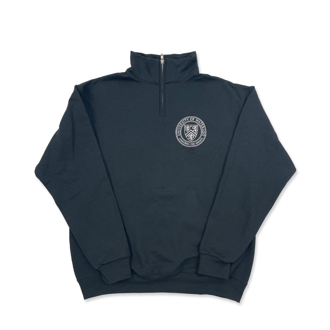 Picture of UWaterloo Ceremonial Seal Crewneck Colour: Black