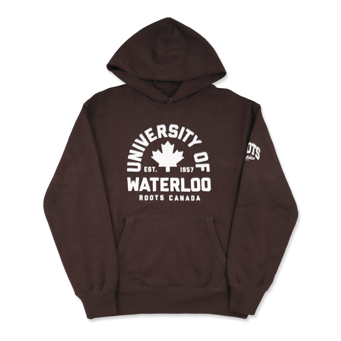 Picture of Roots Kanga Arched Hoodie Colour: Fudge Brown