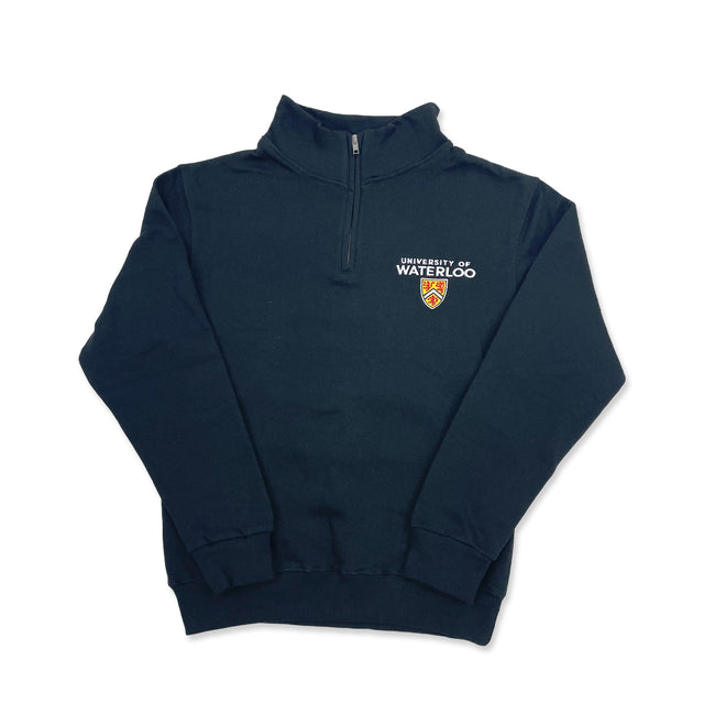 Picture of Premium UWaterloo Shield 1/4 Zip Colour: Black