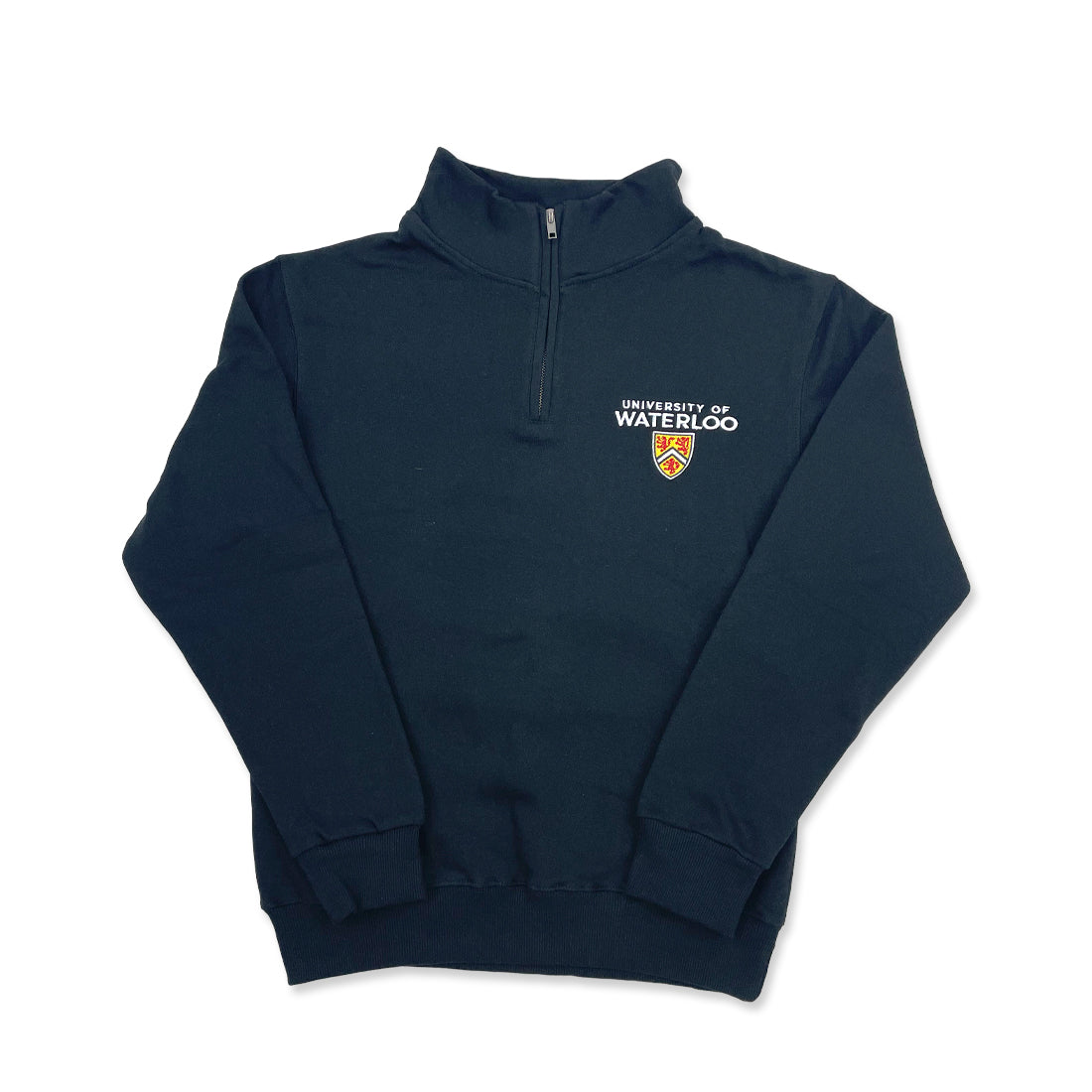 Picture of Premium UWaterloo Shield 1/4 Zip Colour: Black