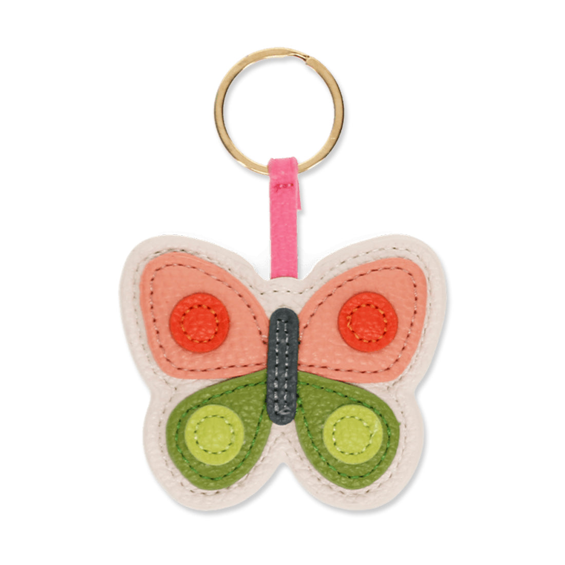 Picture of Faux Leather Keyring - Butterfly