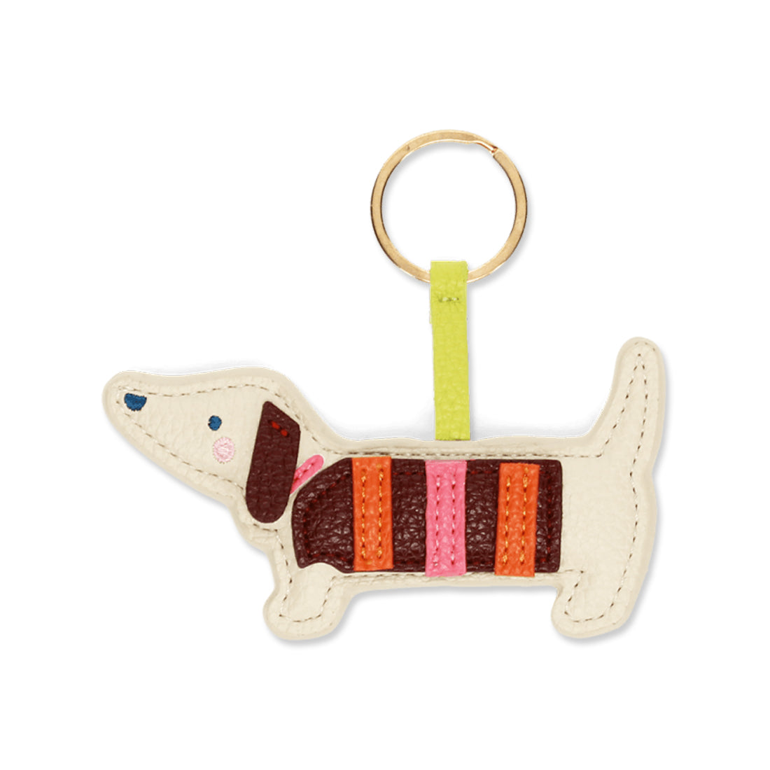 Picture of Faux Leather Keyring - SausageDog