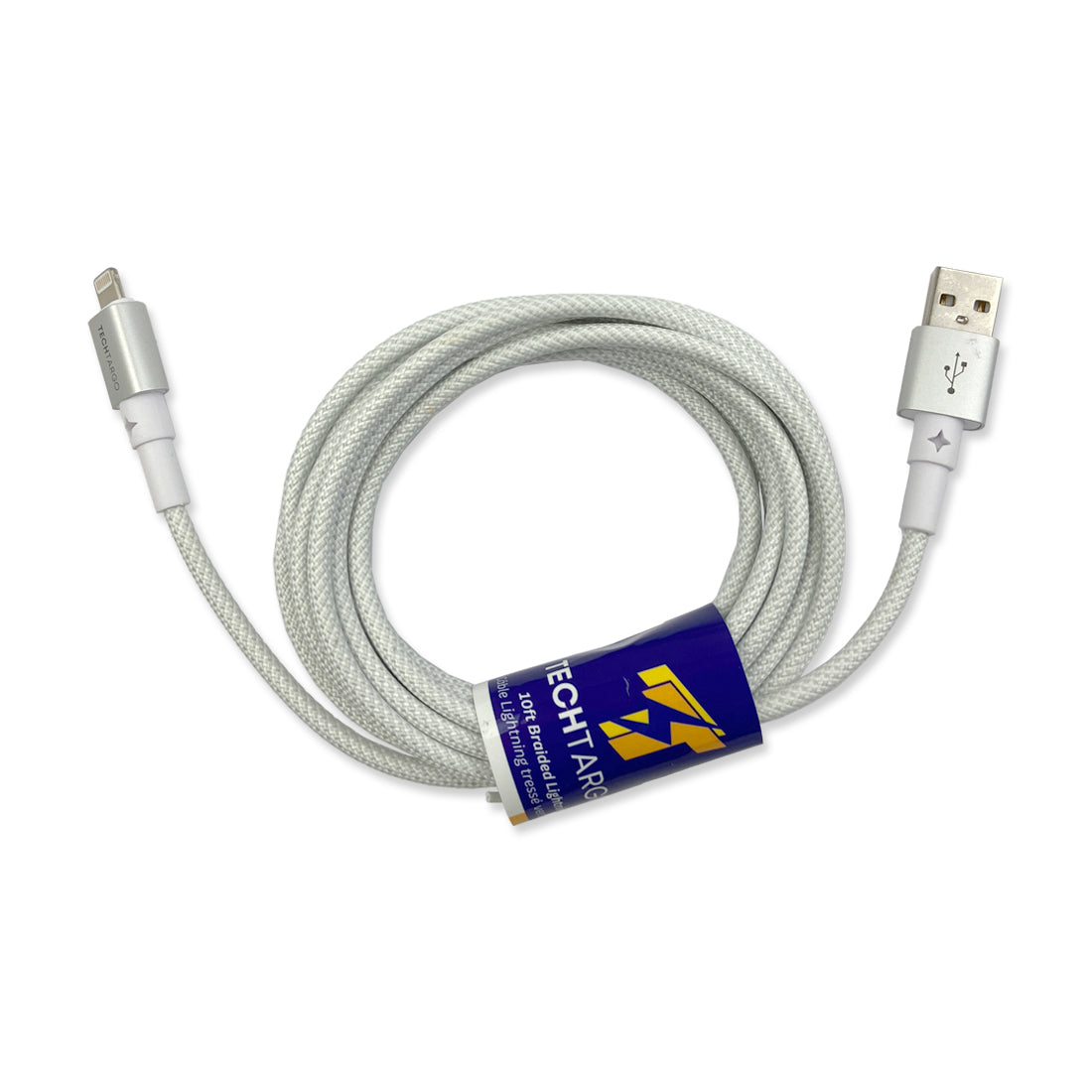 Picture of TechBasic 10 ft Braided Lightning Cable