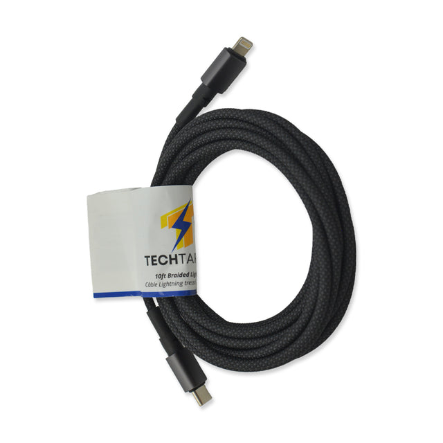 Picture of TechBasic 10 ft USB-C to Lightning Cable