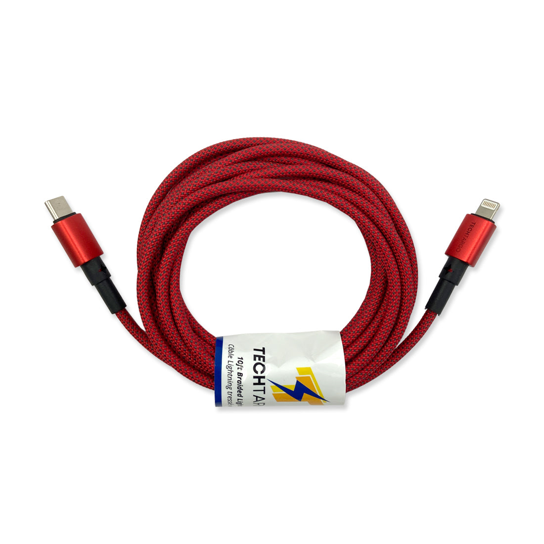 Picture of TechBasic 10 ft USB-C to Lightning Cable