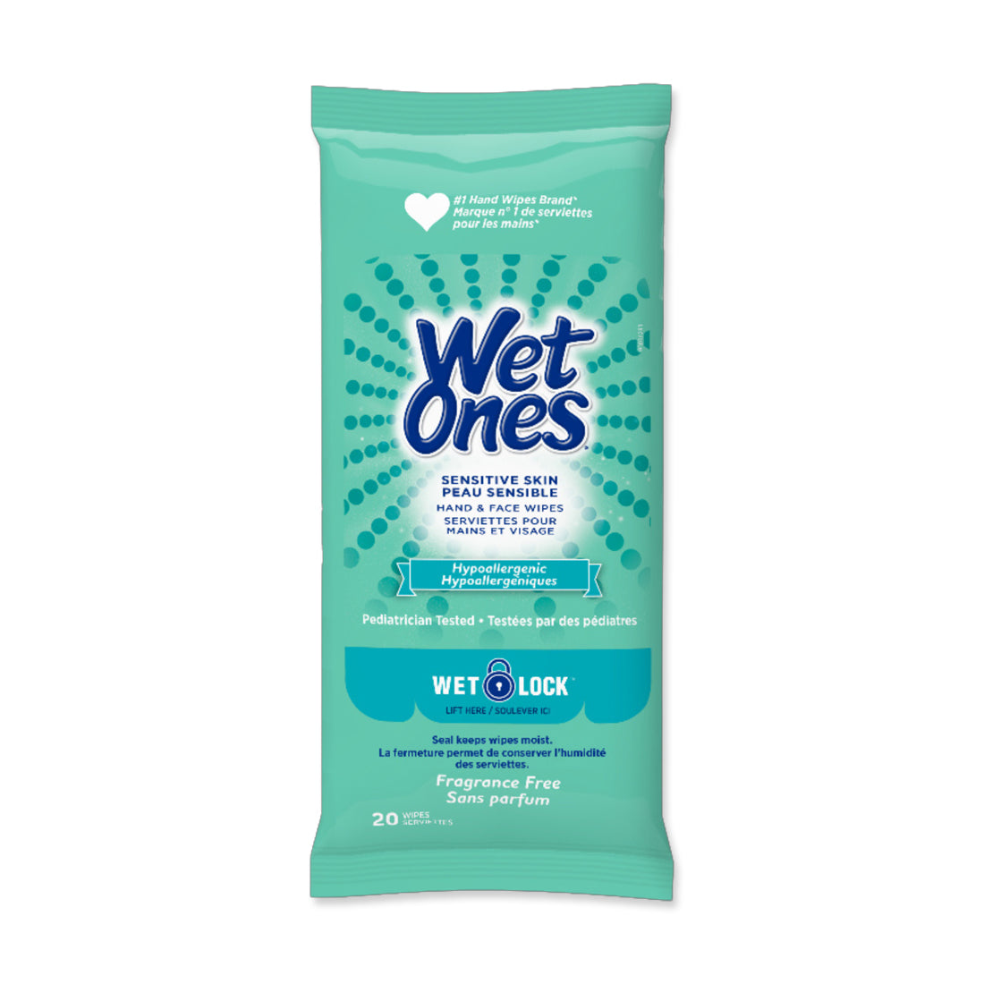 Picture of Wet Ones Sensitive Skin Hand + Face Wipes