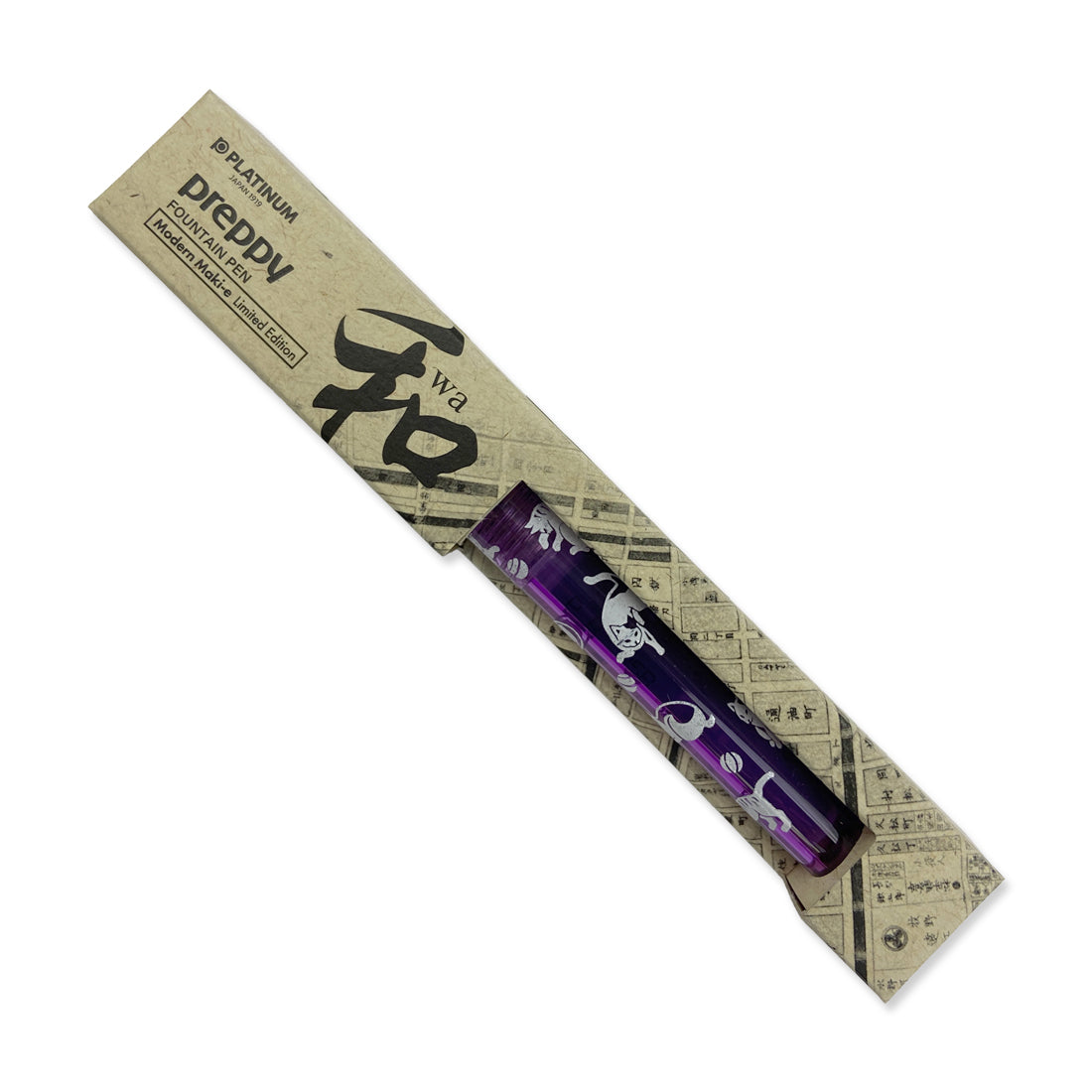 Picture of Preppy Wa Modern Maki-e Fountain Pen 3rd Series - Neko