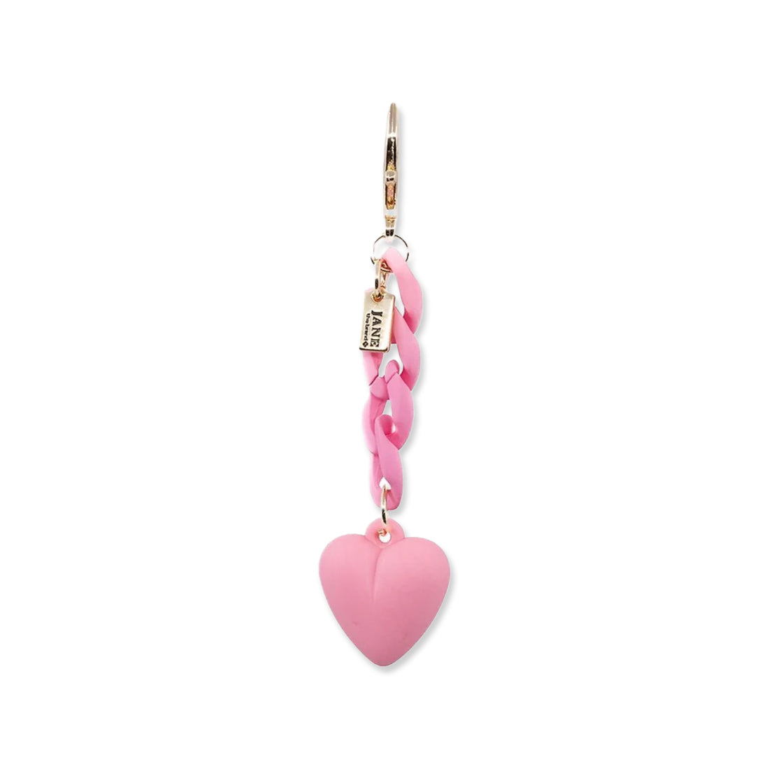 Picture of Heart on Chain Charm Colour: Pink