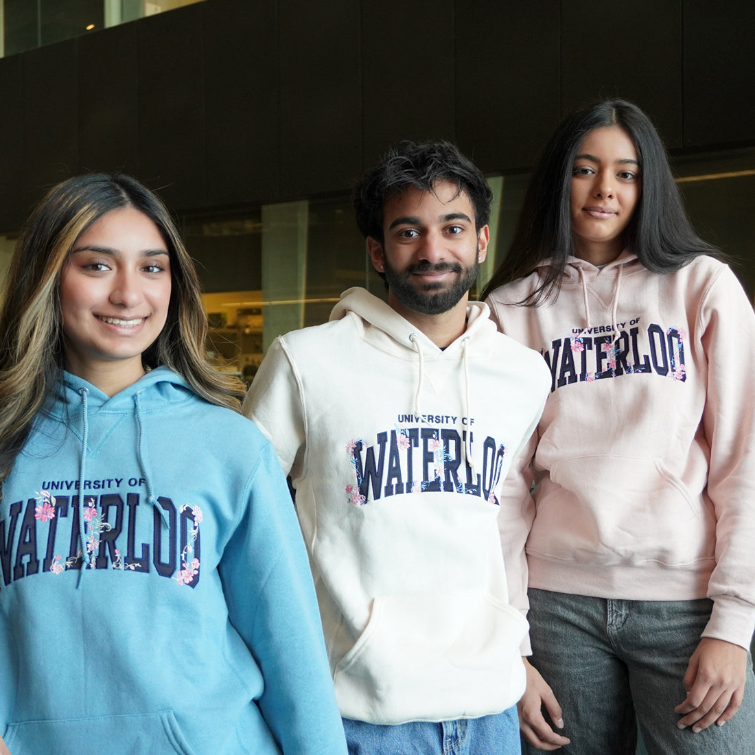Picture of UWaterloo Spring Flower Hoodie - Light Blue
