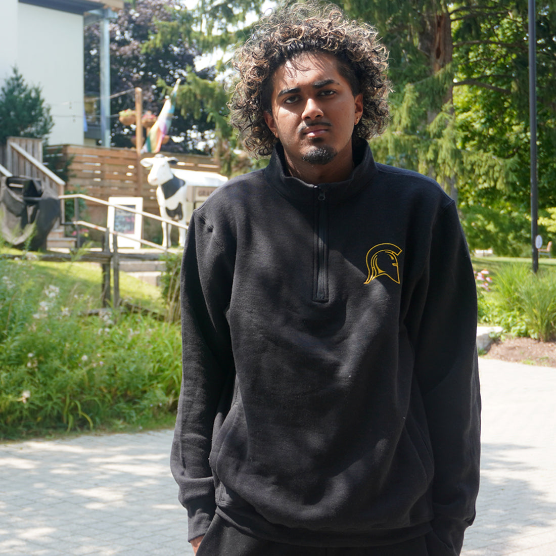 Picture of Warriors Helmet Quarter Zip