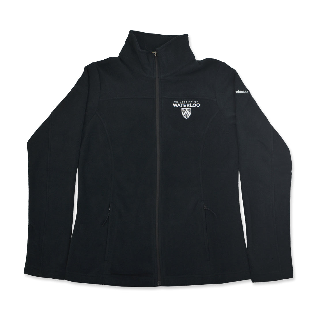 Picture of UWaterloo Columbia Give And Go II Fitted Fleece Full Zip Jacket - Black