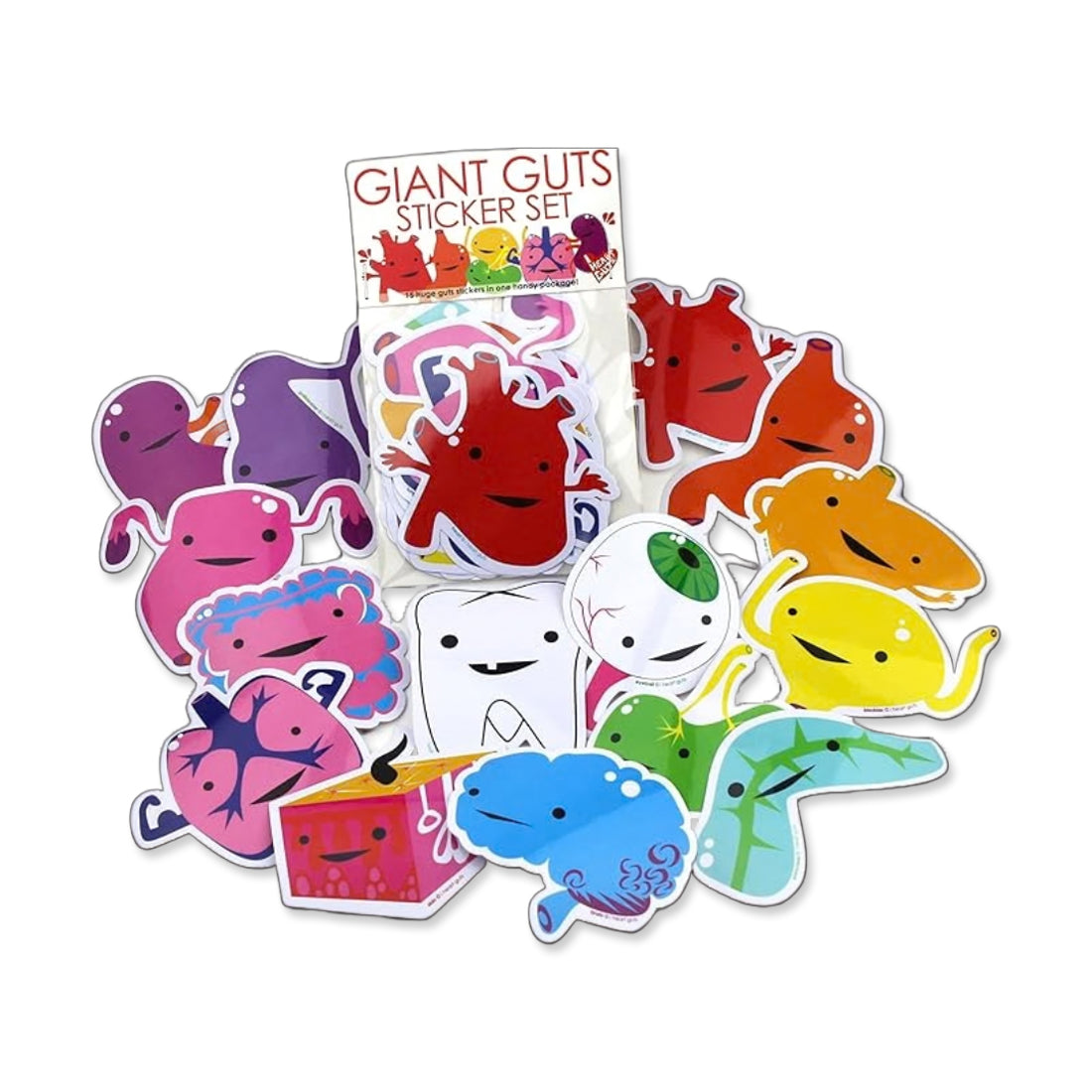Picture of Giant Guts Vinyl Sticker Set - Pack of 15