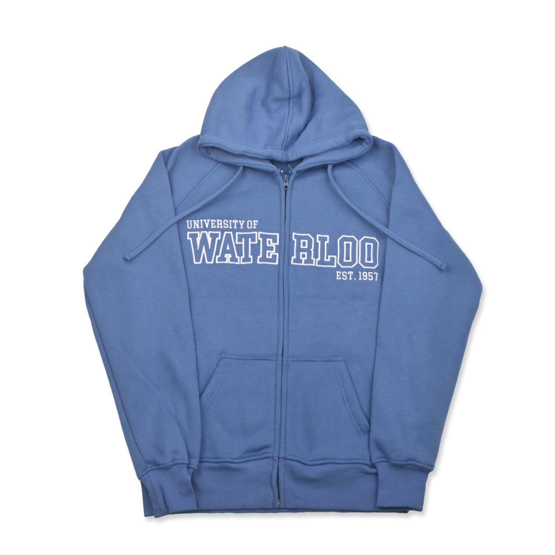 Picture of UWaterloo Varsity Full Zip Hoodie - Dark Blue