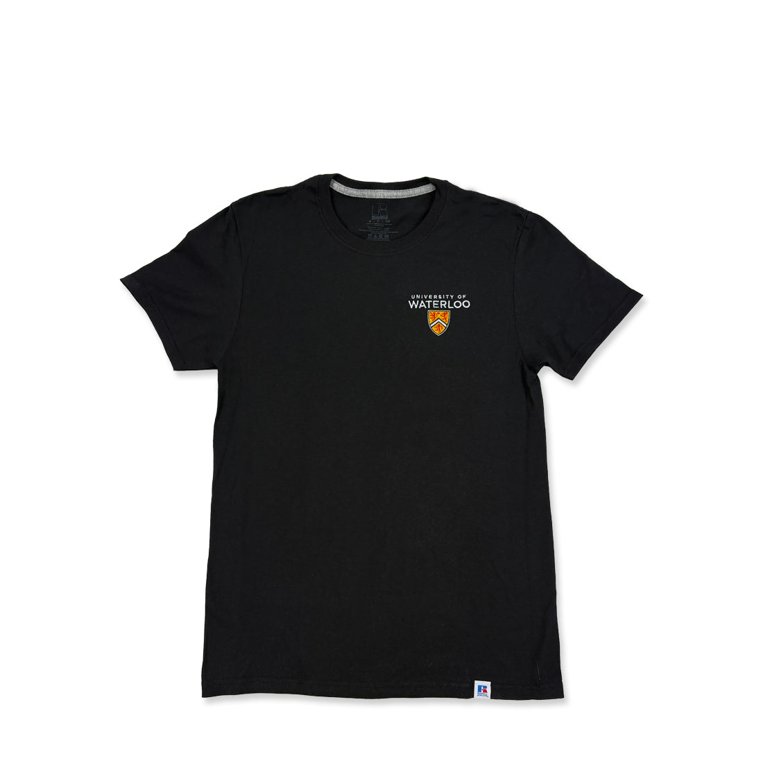 Picture of UWaterloo Embroidered Crested Tee - Black