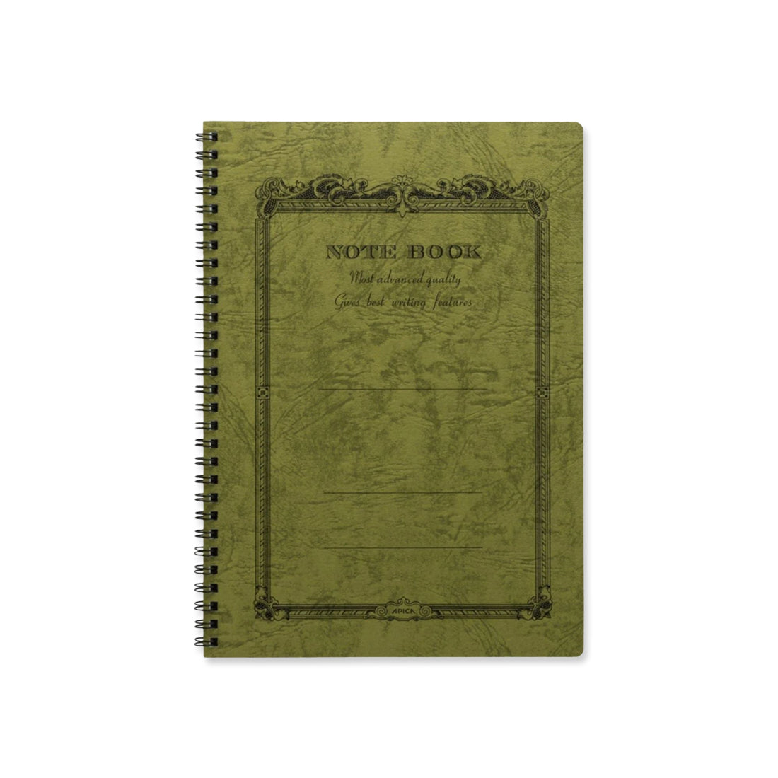Picture of Apica C. D. Twin Ring A5 Notebook - Olive