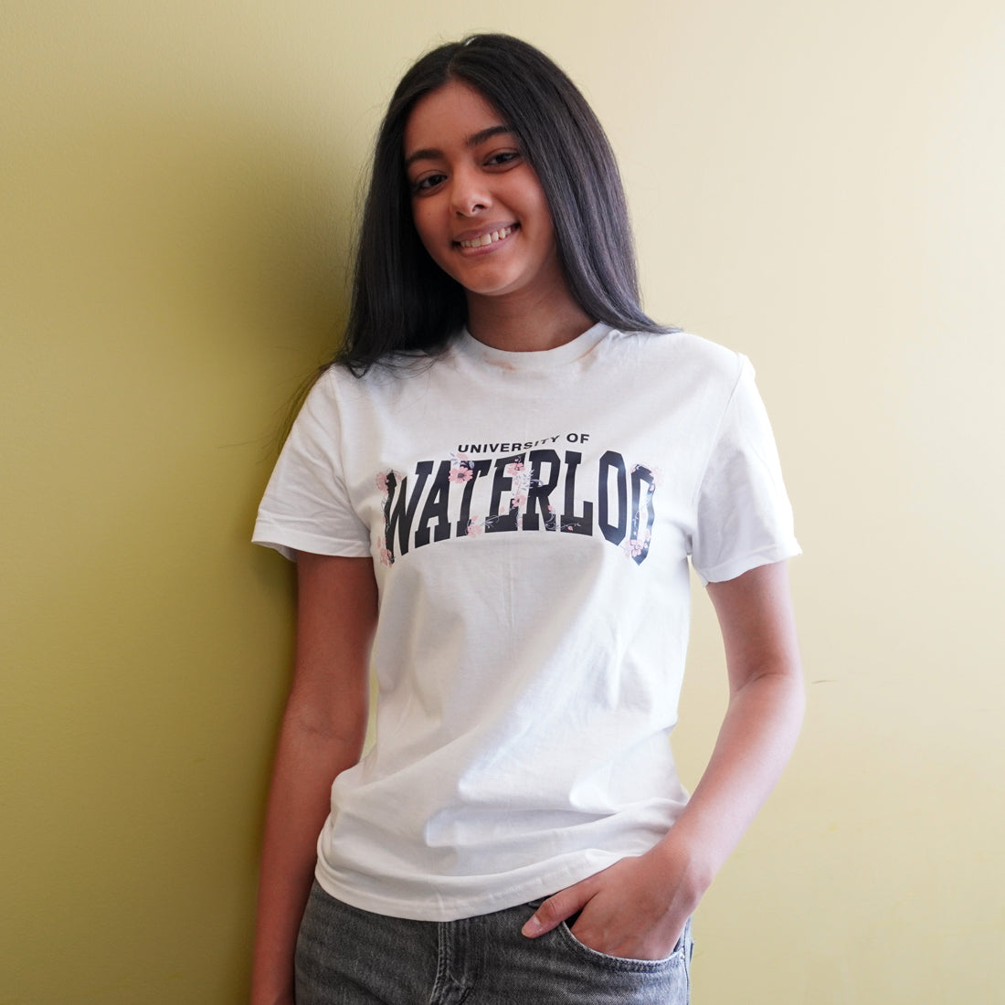 Picture of UWaterloo Spring Flower Tee - White