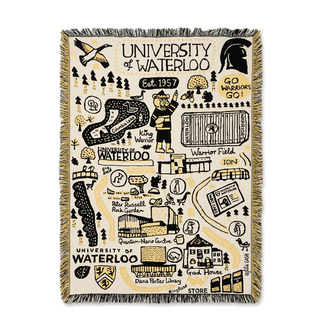 Picture of UWaterloo Julia Gash Woven Blanket