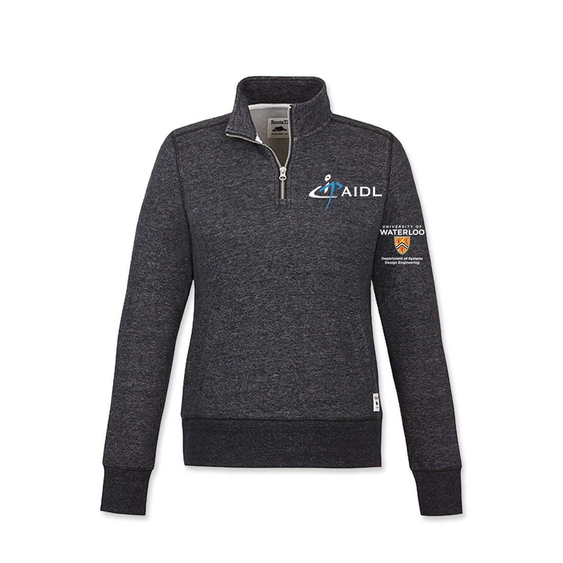 Picture of Advanced Interface Design Lab (AIDL) Quarter-Zip Ladies Fit - Black