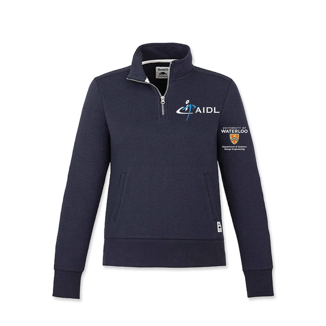 Picture of Advanced Interface Design Lab (AIDL) Quarter-Zip Ladies Fit - Navy