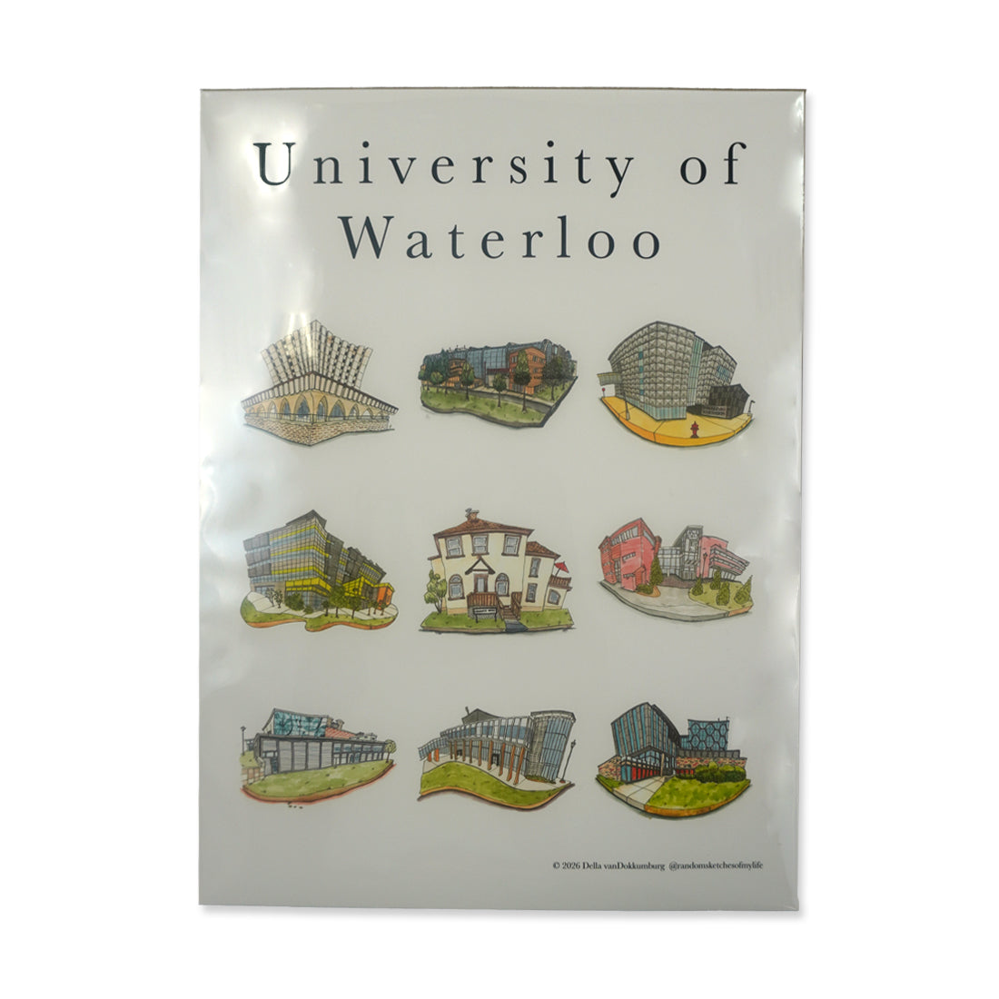 Picture of UWaterloo Campus Buildings Print