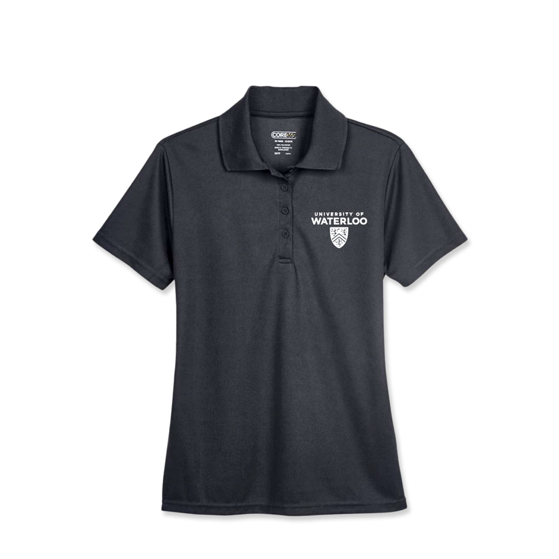 Picture of UWaterloo Ladies Staff Polo - Carbon