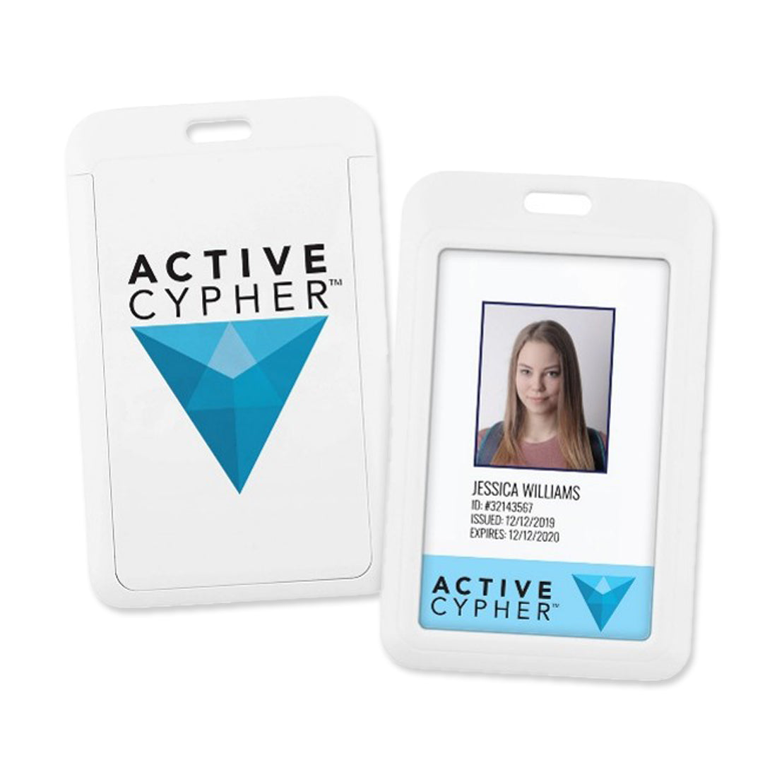 Hard Plastic ID Badge Holder