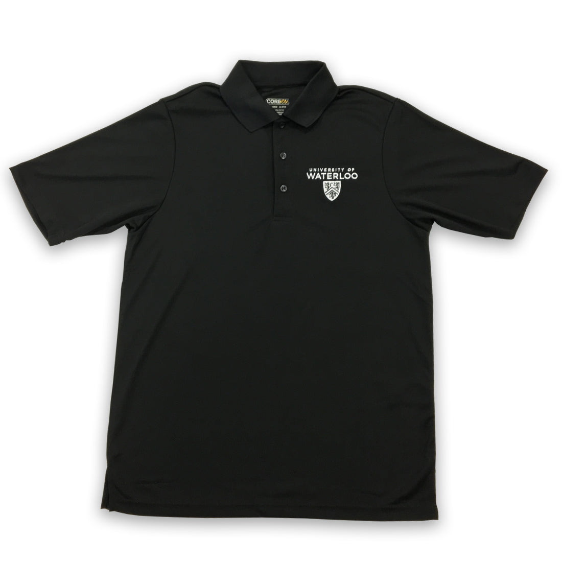 Picture of UWaterloo Golf Shirt Colour: Black