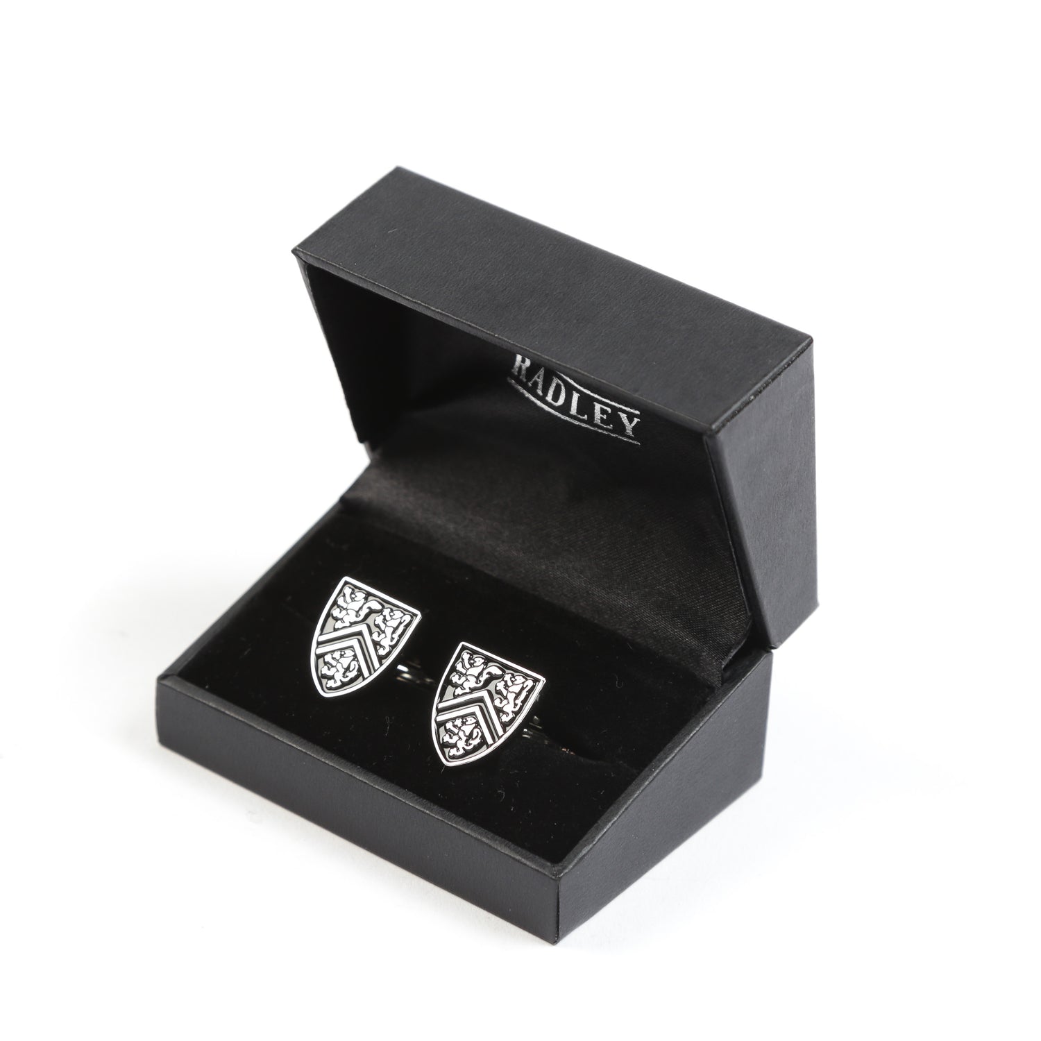 Picture of UWaterloo Cufflinks Shield Colour: Metallic Silver