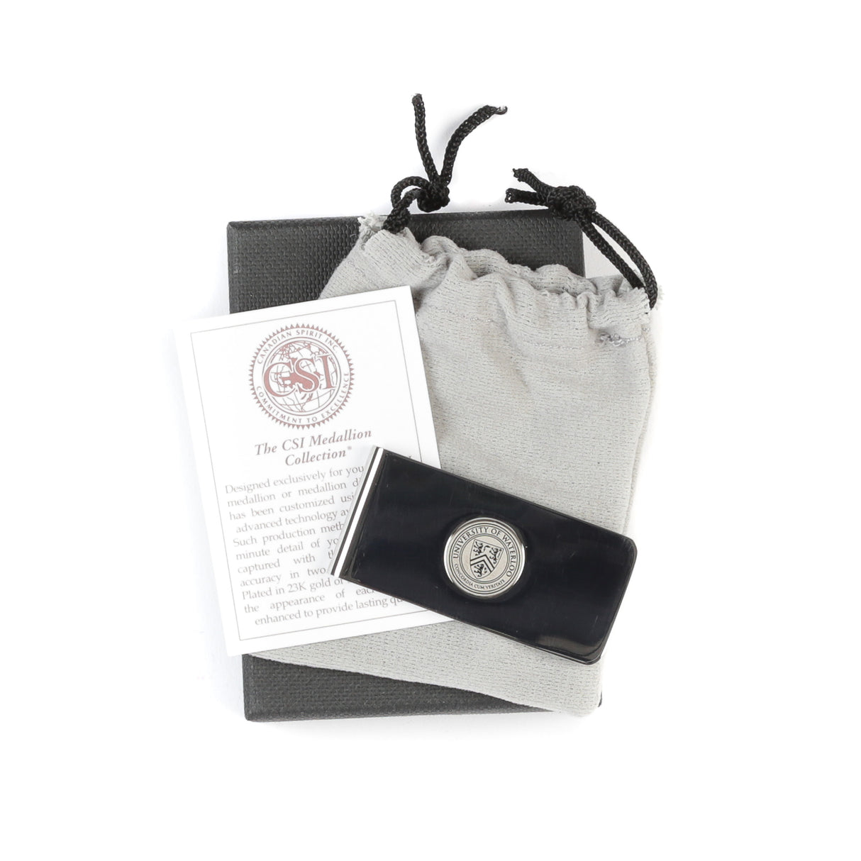 Picture of UWaterloo Money Clip - Metallic Silver