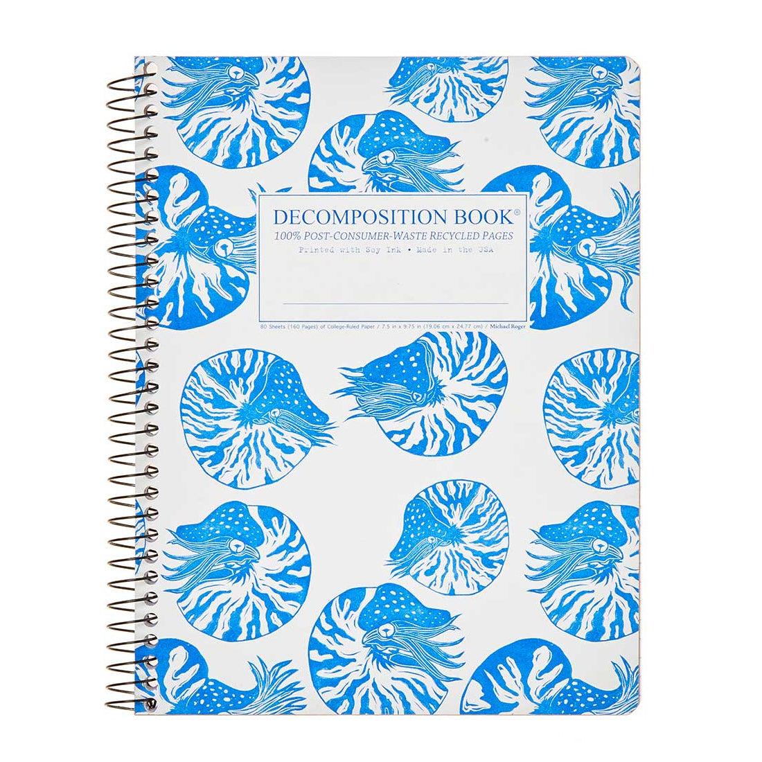 Picture of Decomposition Notebook - Coil - Lined - Nautilus