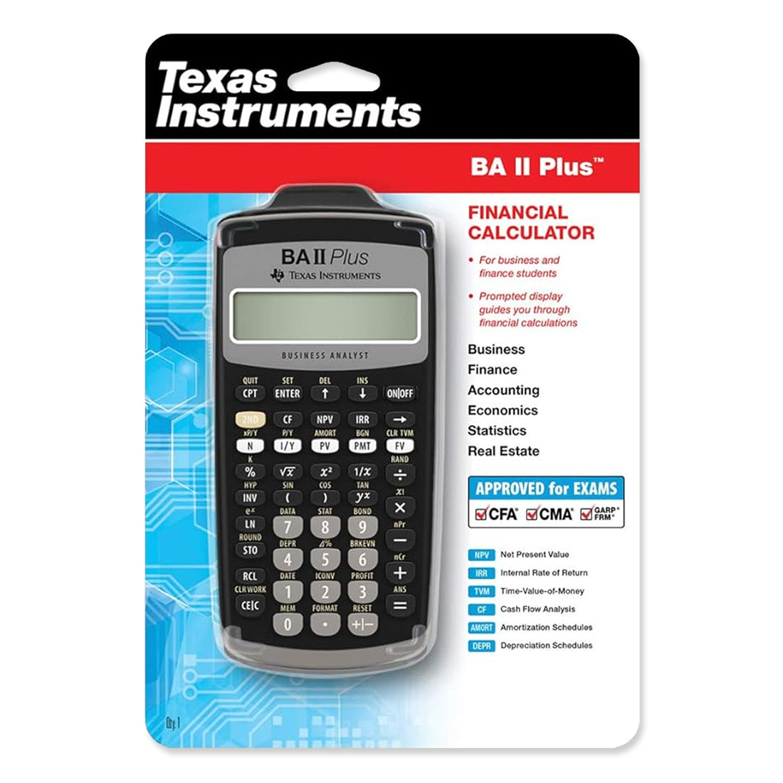Picture of Texas Instrument BA II+ Financial Calculator