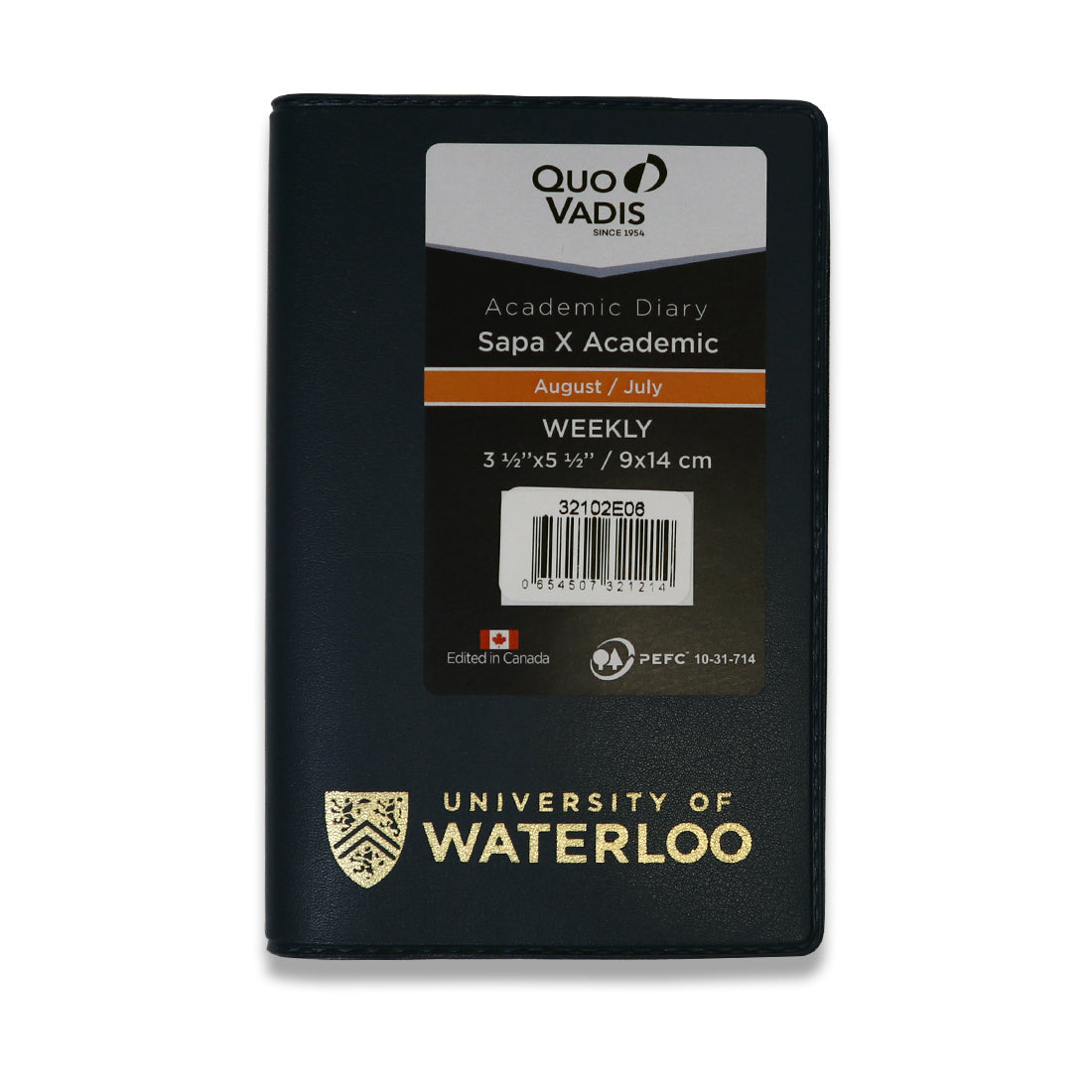 Picture of UWaterloo Quo Vadis Sapa Academic Agenda - Black