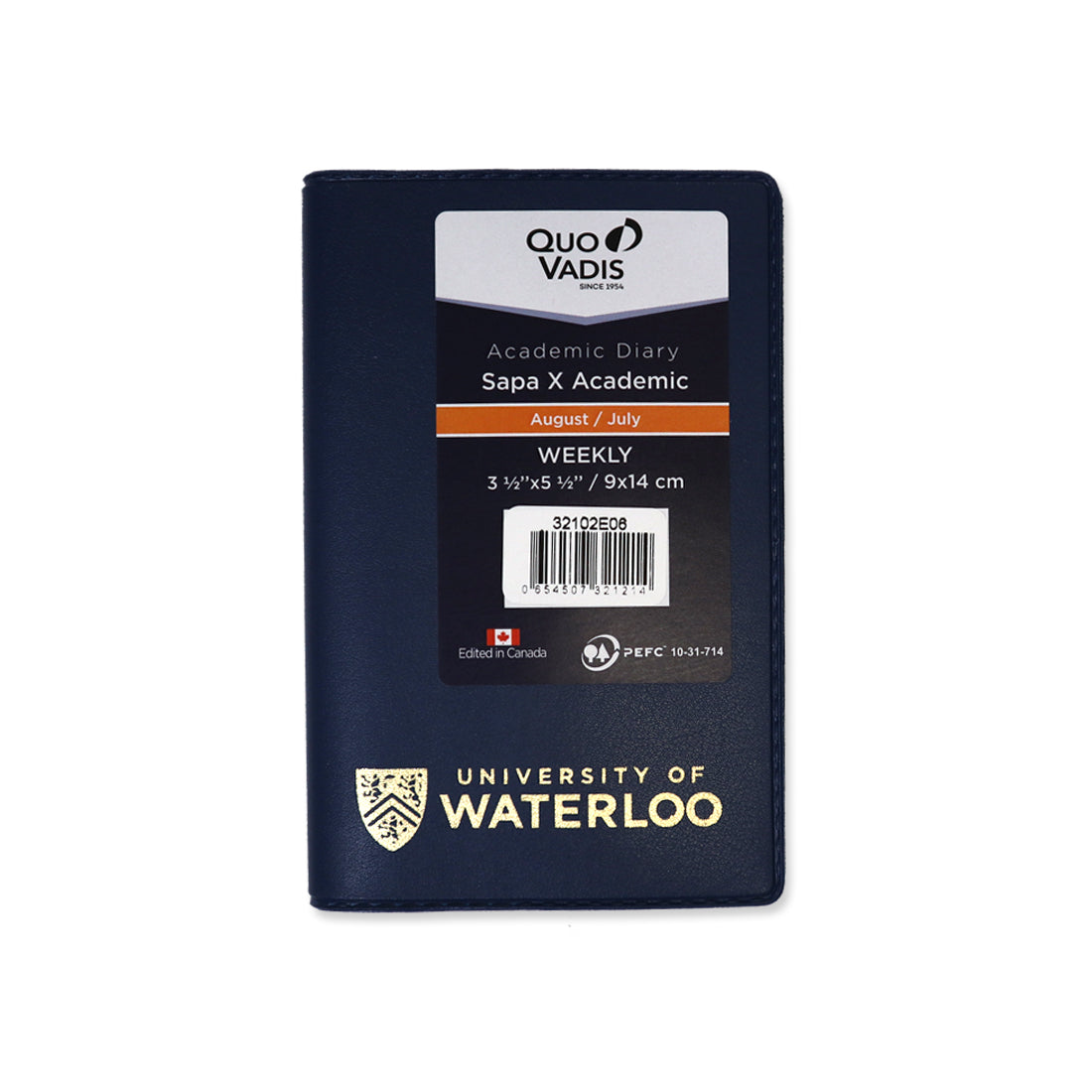 Picture of UWaterloo Quo Vadis Sapa Academic Agenda - Dark Blue
