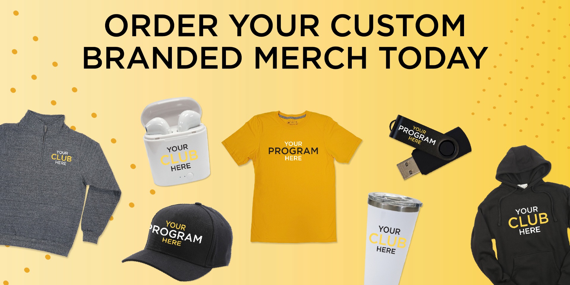 custom-branded merch products