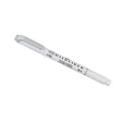 A double-ended Mildliner pen in white, featuring a grey body with labels on the side.