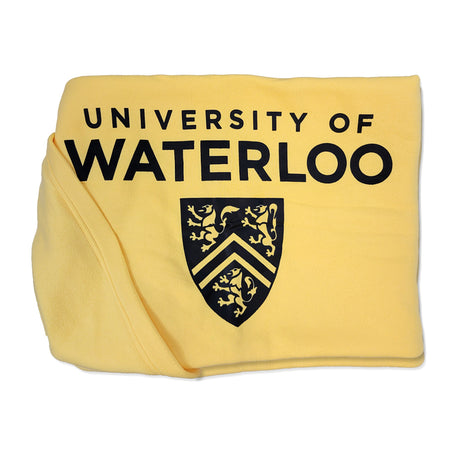 Picture of UWaterloo Fleece Blanket Colour: Yellow
