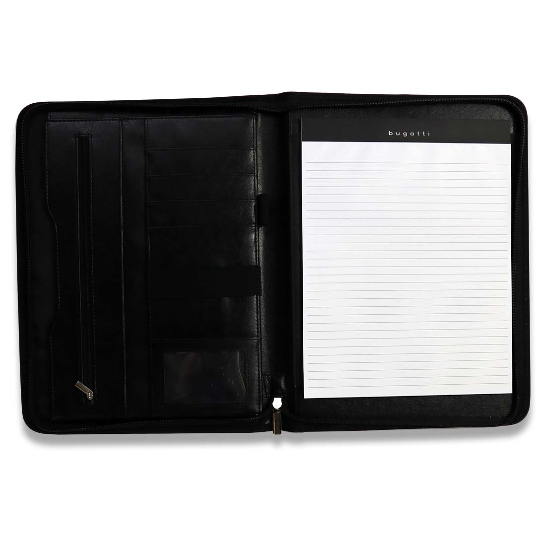 Alternate view of UWaterloo Bugatti Writing Case Black - Vegan Leather