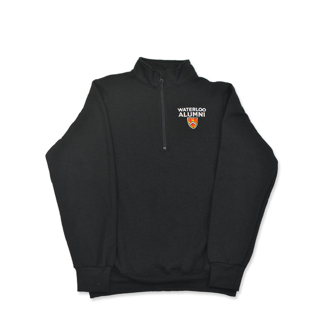 Picture of UWaterloo Alumni 1/4 Zip - Black