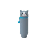Picture of Punilabo Stand Up Pen Case Type: Grey Cat