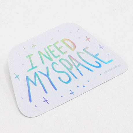 Picture of Cognitive Surplus Eco Friendly Metallic Rainbow Foil Stickers Type: I Need My Space