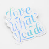 Picture of Cognitive Surplus Eco Friendly Metallic Rainbow Foil Stickers - LoveWhatYouDo